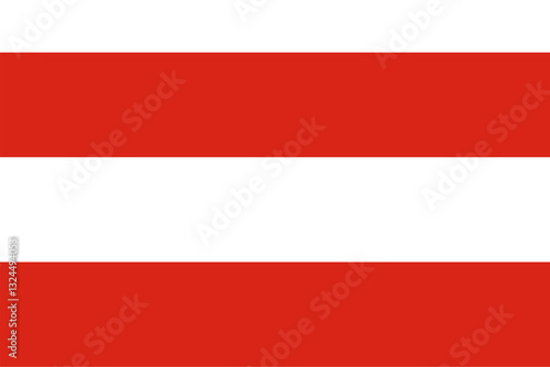 Vector image of the flag of the city of Brno, featuring accurate proportions and official colors.