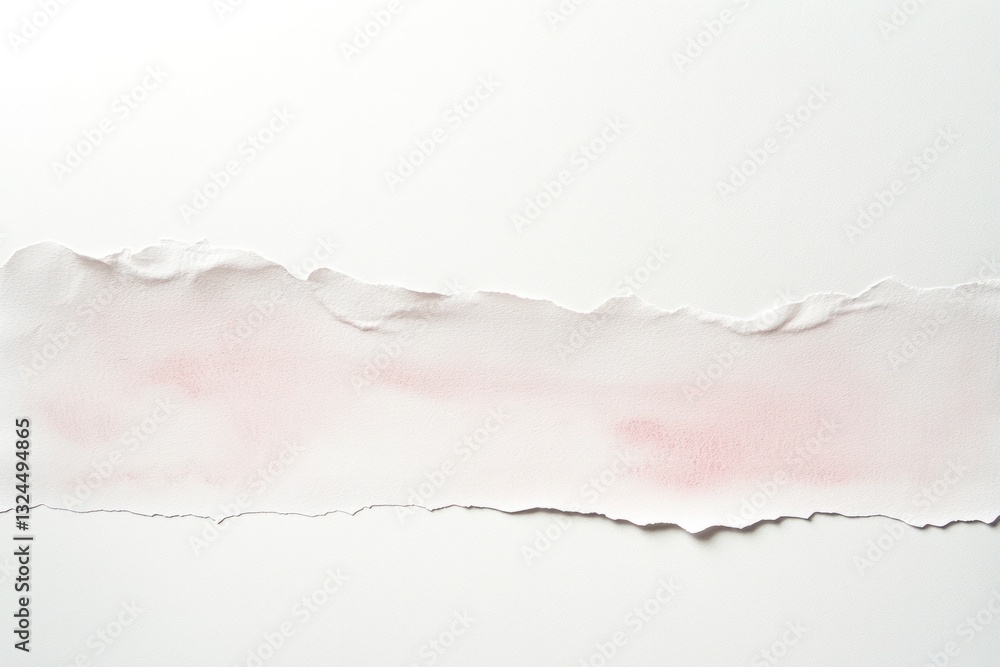 Obraz premium Fine, high-quality watercolor paper with a slightly textured surface, exhibiting natural grain patterns and minor ripples that contribute to its unique