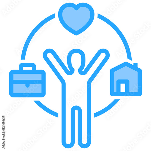 Work Life Balance Icon