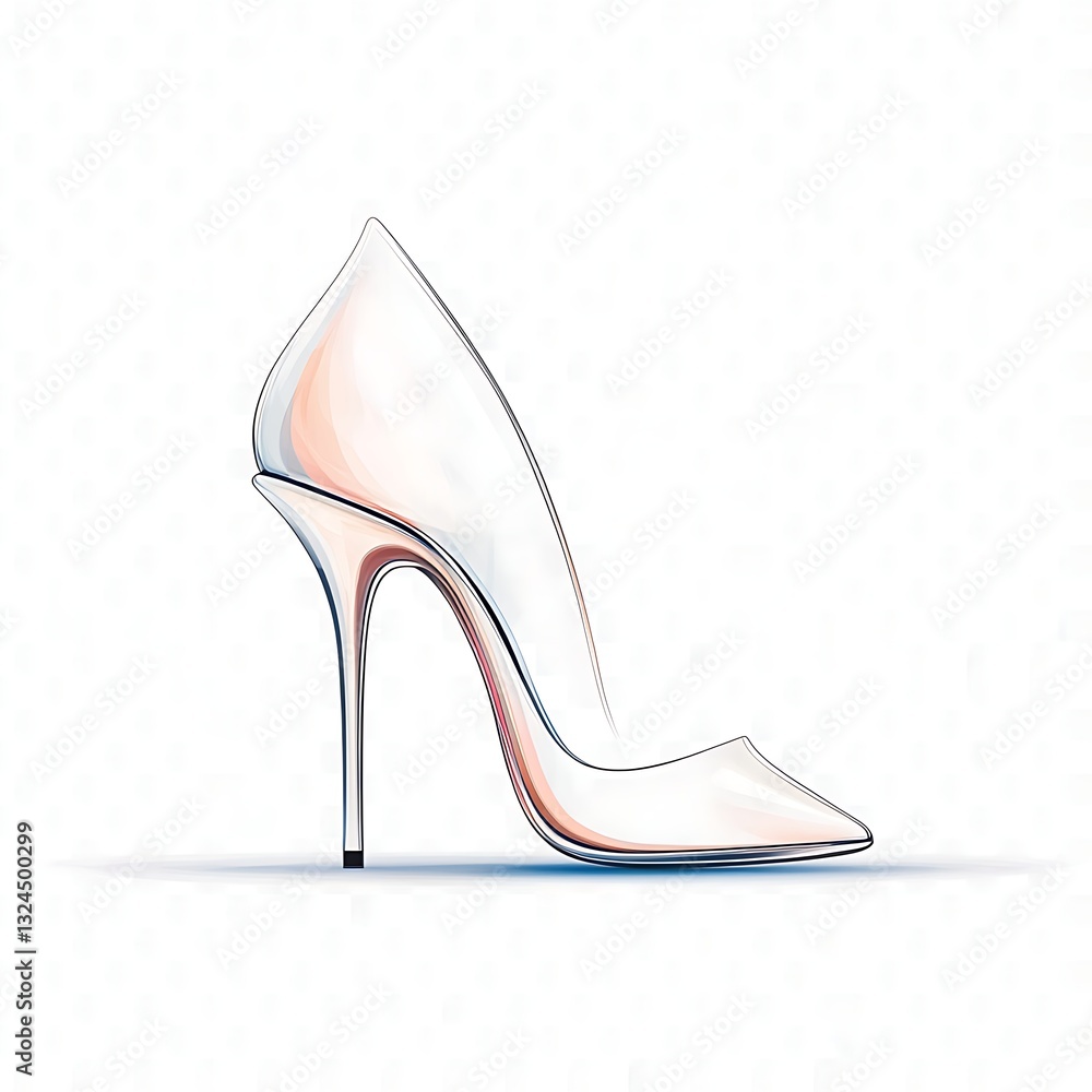 Glass High Heel Shoe Design. Glass High Heel Shoe Design.