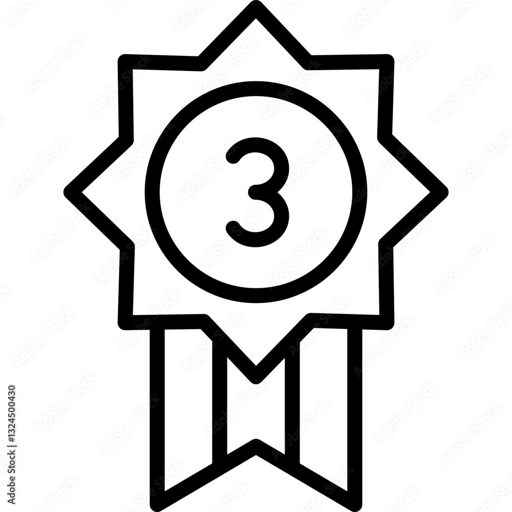 third winner medal icon third winner medal icon