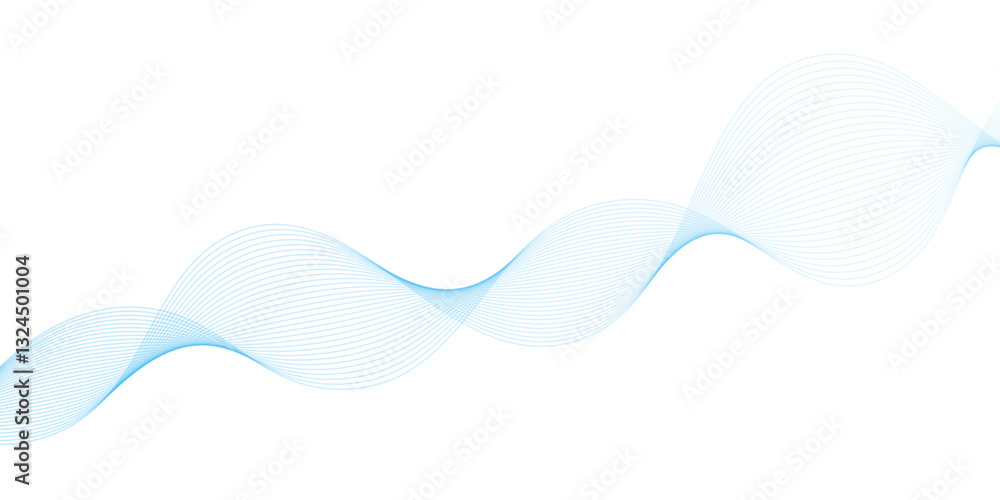 Abstract vector background with blue wavy lines. Blue wave background. Blue lines vector illustration. Curved wave. Abstract wave element. Abstract vector background with blue wavy lines. Blue wave background. Blue lines vector illustration. Curved wave. Abstract wave element.