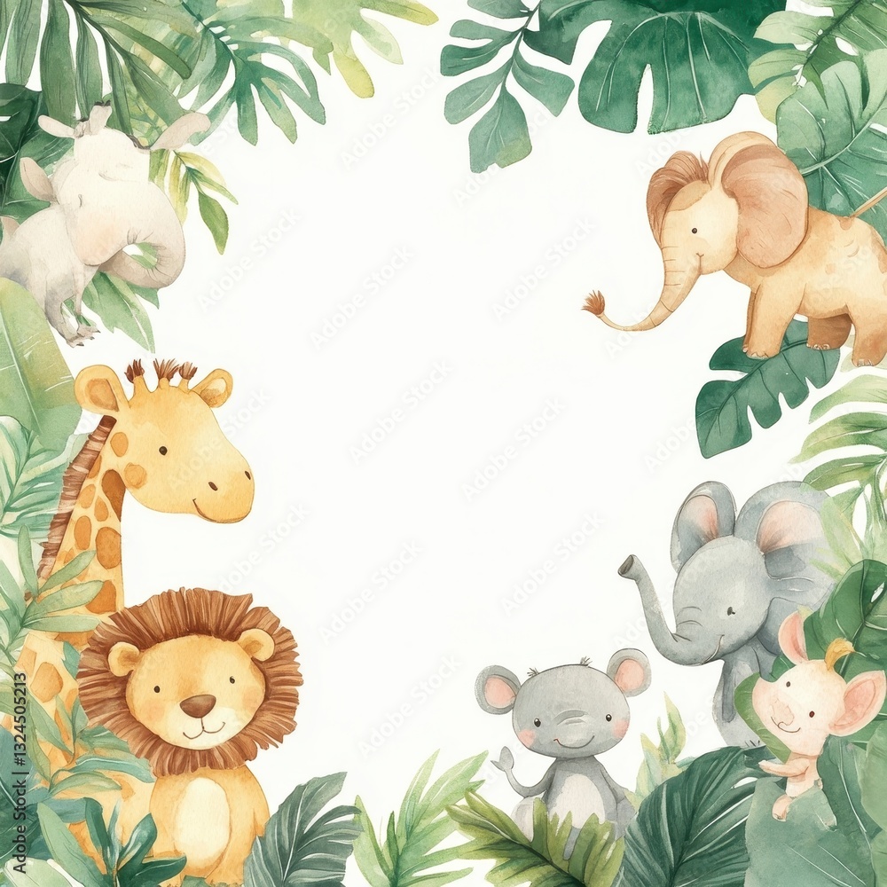 Obraz premium Jungle Animal Illustration