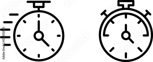 "Timer Icon – Precise and Functional Countdown Clock Symbol in Vector Style"