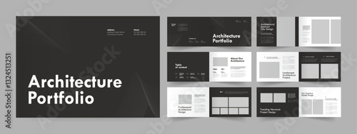 Architecture Portfolio Brochure, Architecture Portfolio Design