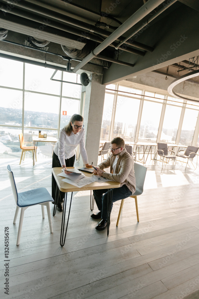 office workers working together office workers working together
