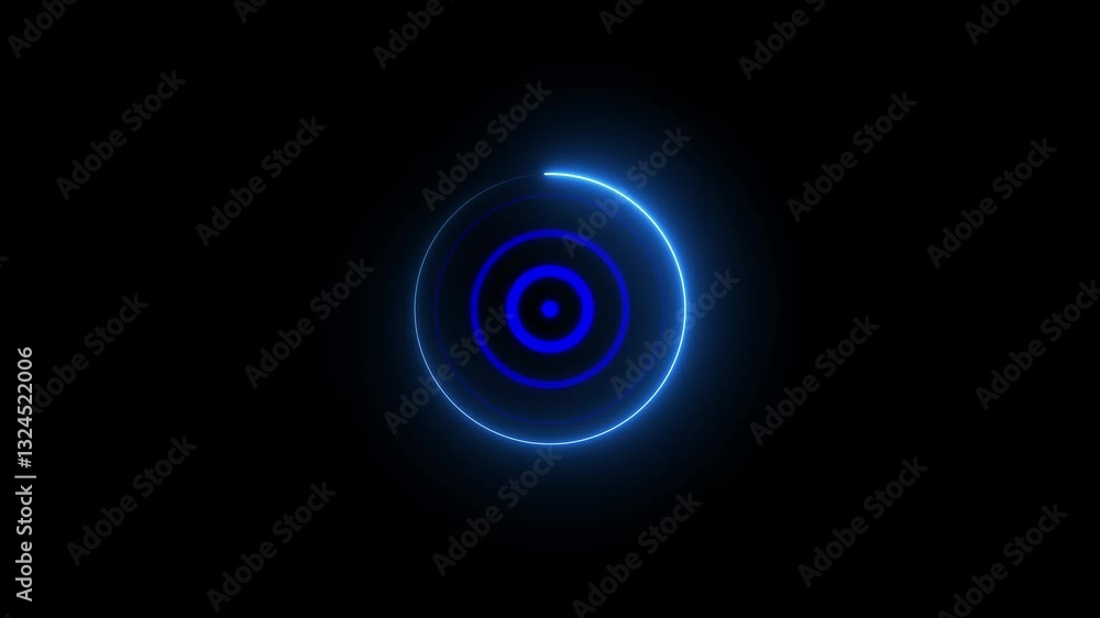 neon circle radar and neon rotation icon. Looped animation neon radar icon on a transparent background. radio waves animation. Glowing neon radar radio icon. neon circle radar and neon rotation icon. Looped animation neon radar icon on a transparent background. radio waves animation. Glowing neon radar radio icon.