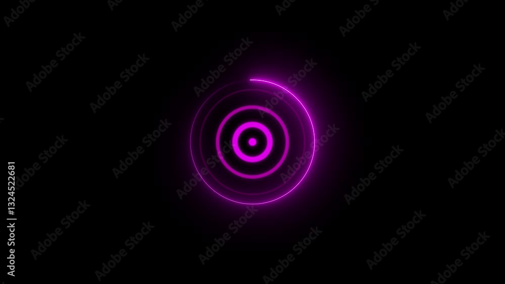 neon circle radar and neon rotation icon. Looped animation neon radar icon on a transparent background. radio waves animation. Glowing neon radar radio icon. neon circle radar and neon rotation icon. Looped animation neon radar icon on a transparent background. radio waves animation. Glowing neon radar radio icon.