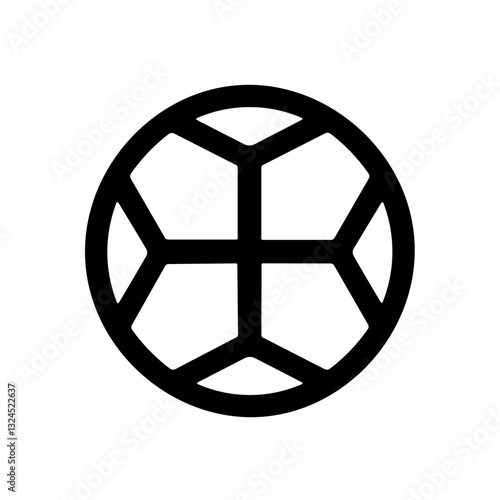Simple black flat Quantum Icon