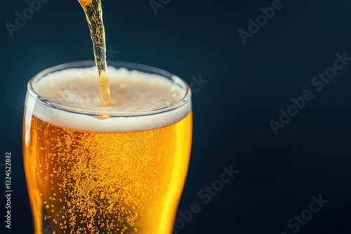 Wallpaper Mural Close-up of beer pouring into a glass. Torontodigital.ca