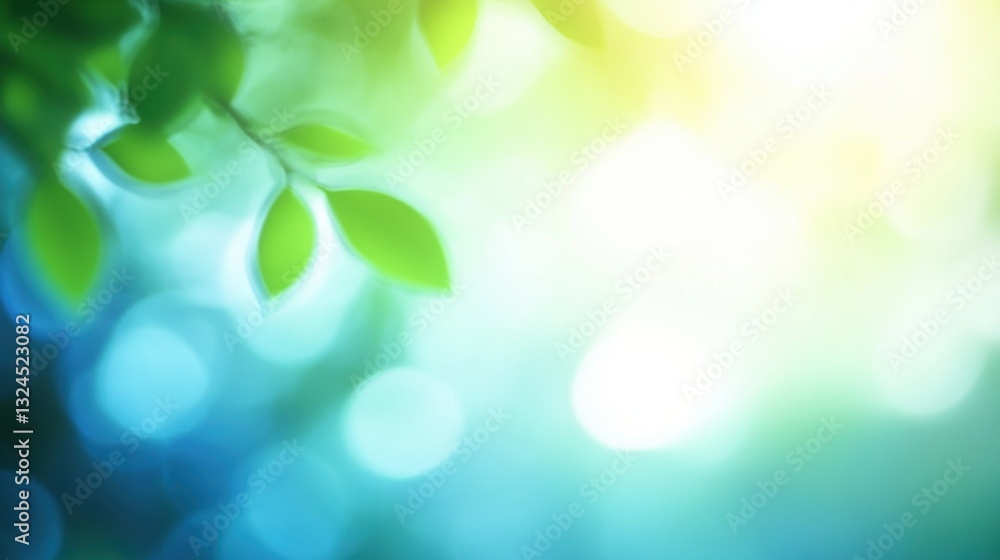 Obraz premium Creamy blurred abstract background with Spring colors.