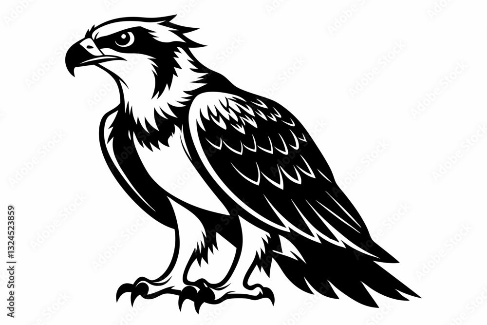 osprey bird silhouette osprey bird silhouette