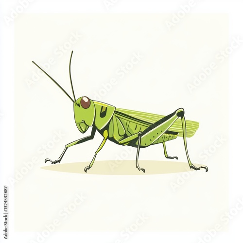 Wallpaper Mural Grasshopper closeup view Torontodigital.ca