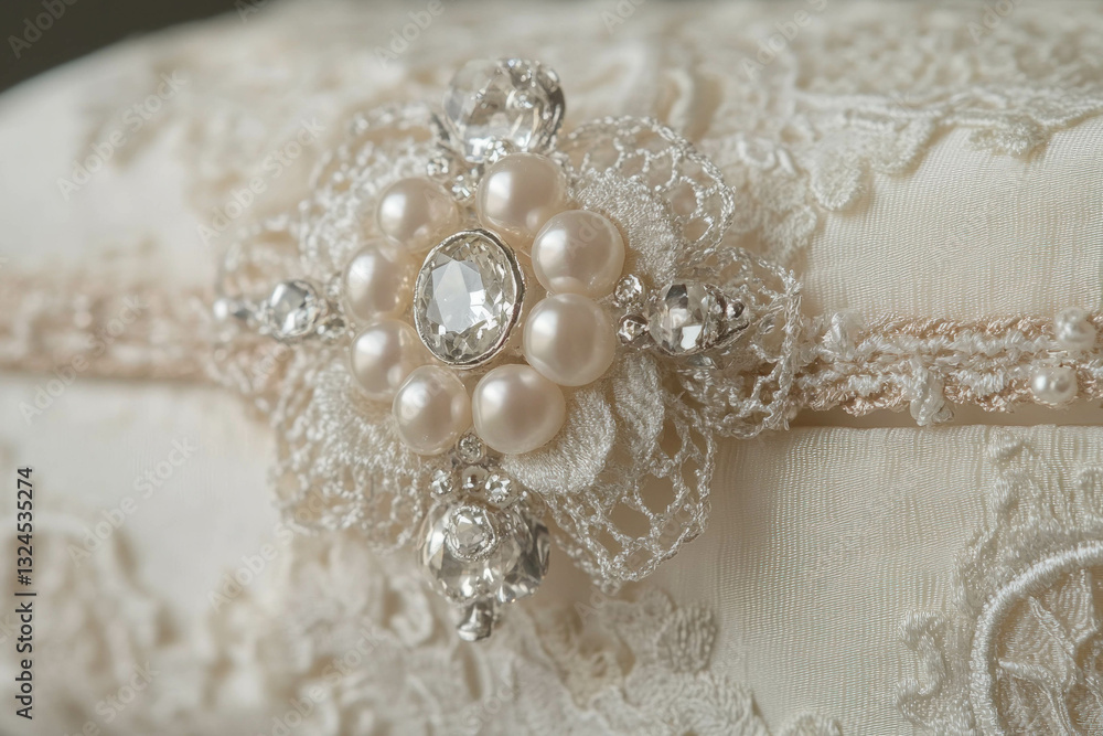 A Luxurious Satin Box Adorned With Elegant Patterns And Details A Luxurious Satin Box Adorned With Elegant Patterns And Details