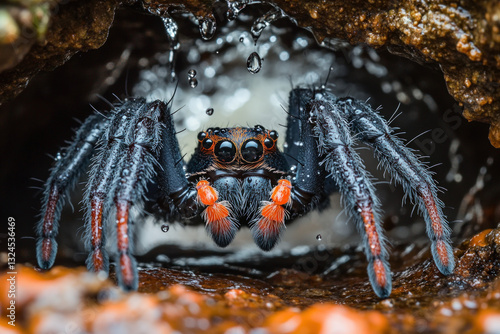 A Sydney funnel-web spider,...