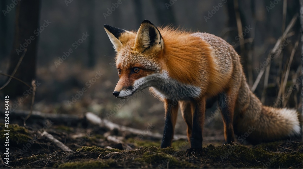 Vibrant Fox In the Forest Vibrant Fox In the Forest