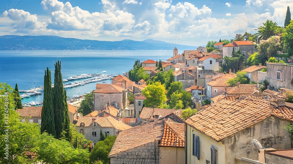 Obraz premium Picturesque Coastal Town in Croatia