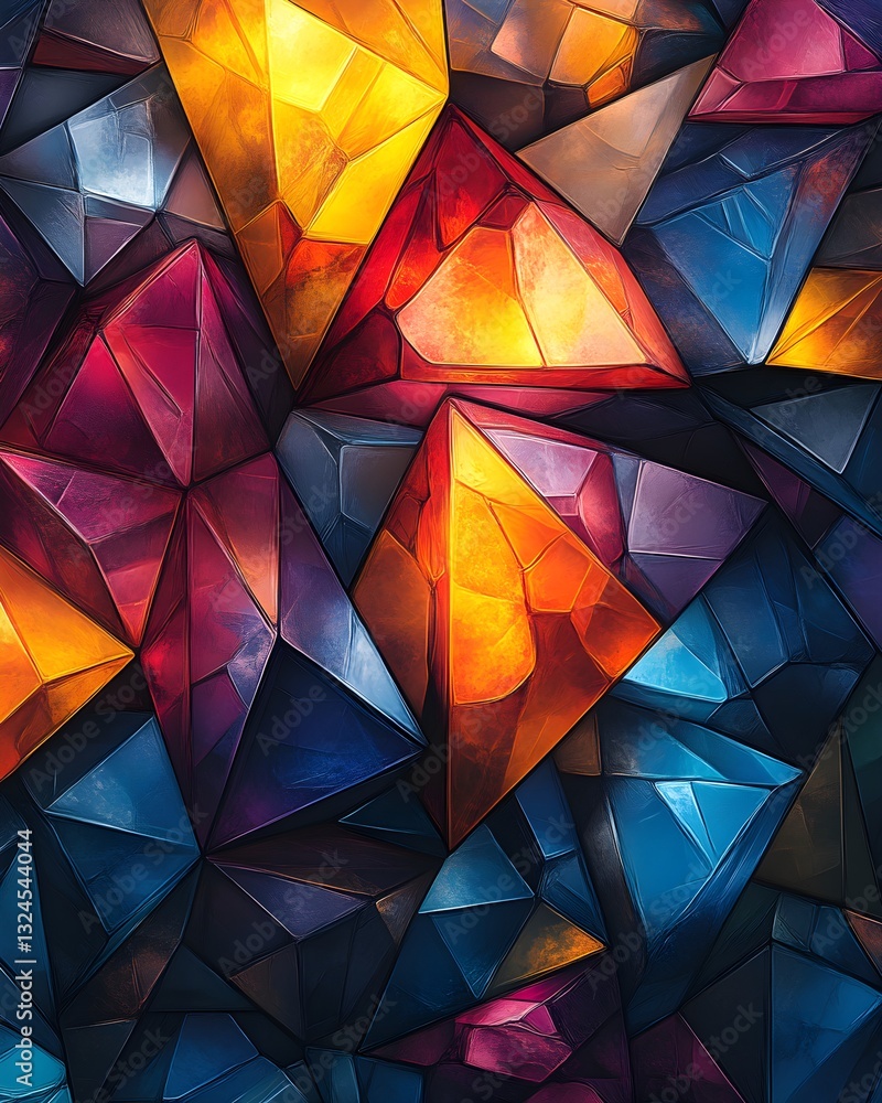 Intricate Abstract Tessellation of Triangular Prisms in Mathematical Design – Generative AI Intricate Abstract Tessellation of Triangular Prisms in Mathematical Design – Generative AI