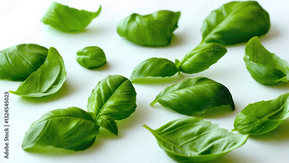 Fototapeta premium fresh basil leaves
