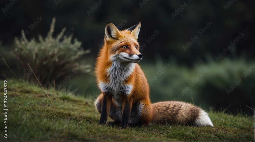 custom made wallpaper toronto digitalVibrant Fox On the Prowl