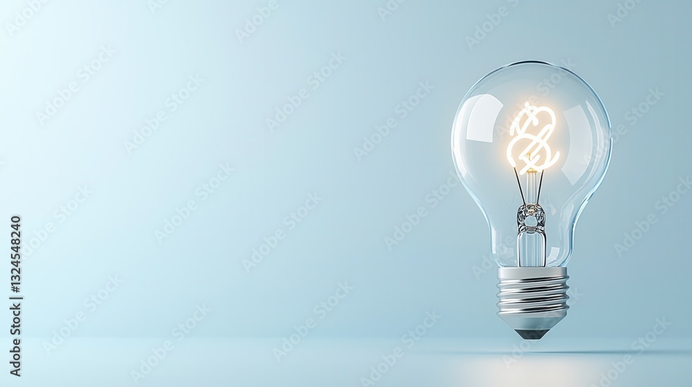 This image represents the concept of financial innovation with a glowing light bulb symbolizing the bright creative solutions that can drive progress and success in the financial sector This image represents the concept of financial innovation with a glowing light bulb symbolizing the bright creative solutions that can drive progress and success in the financial sector