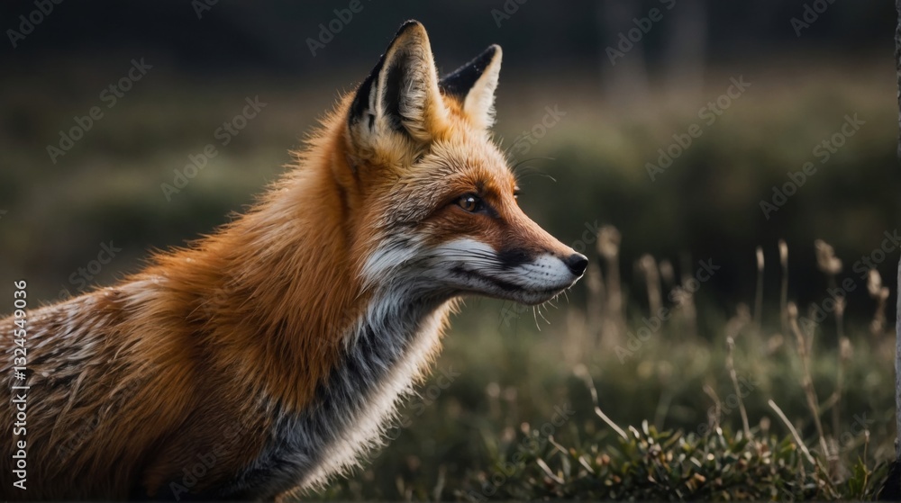 Obraz premium Vibrant Fox On the Vista