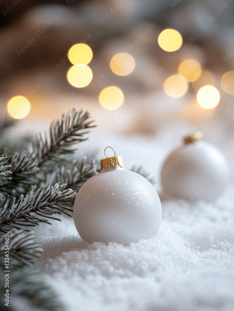 Fototapeta premium Christmas Ornament Snow