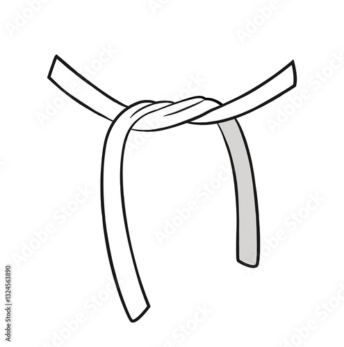 Simple knot illustration. Vector illustration