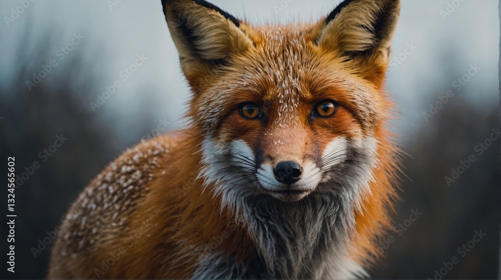 Fototapeta premium Wild Fox On a Trail