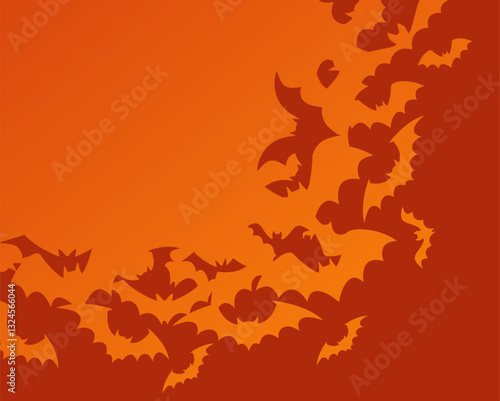 Halloween bats and pumpkins pattern. Vector illustration