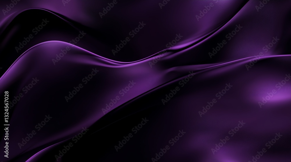 Obraz premium Luxurious purple fabric in smooth folds.