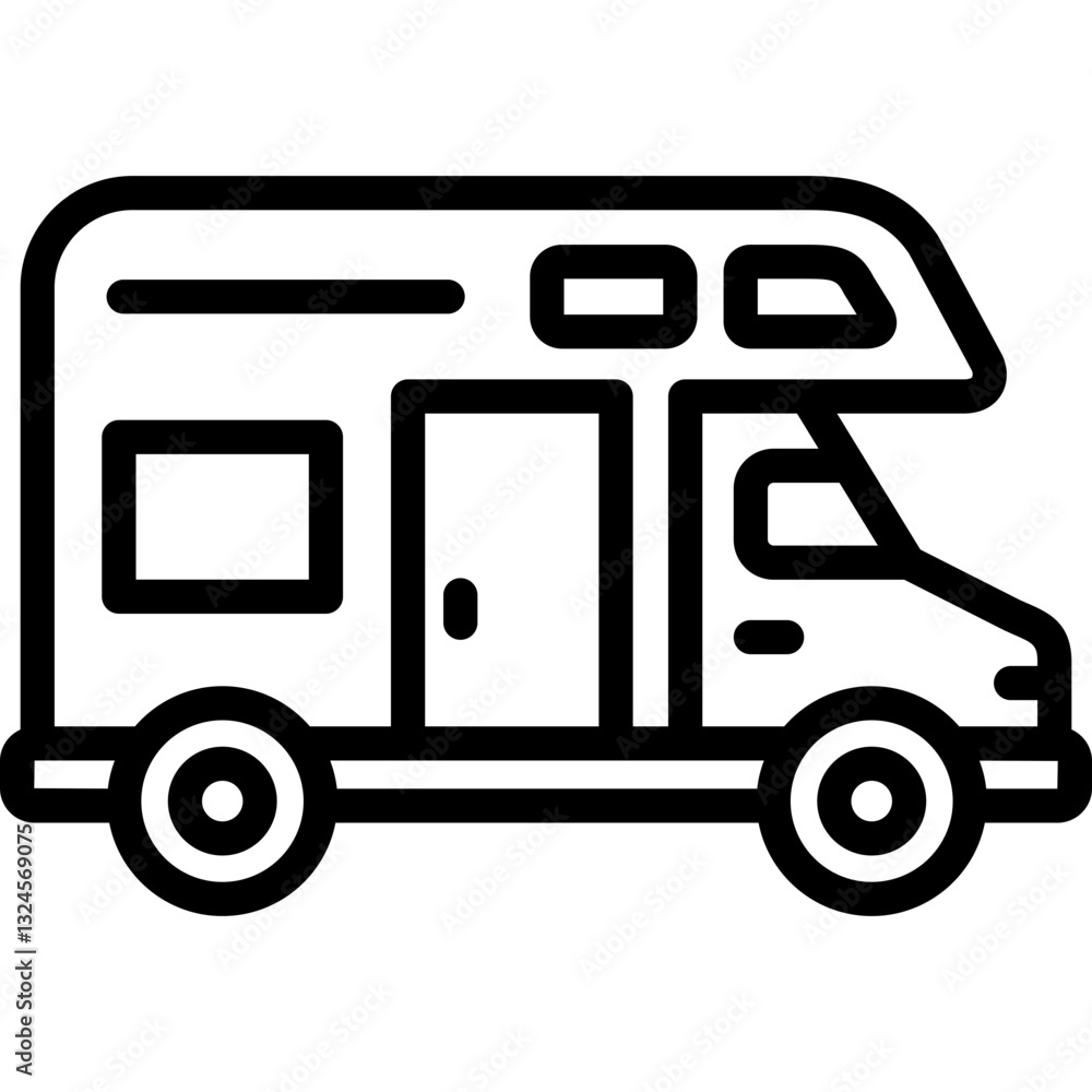 camper van icon camper van icon