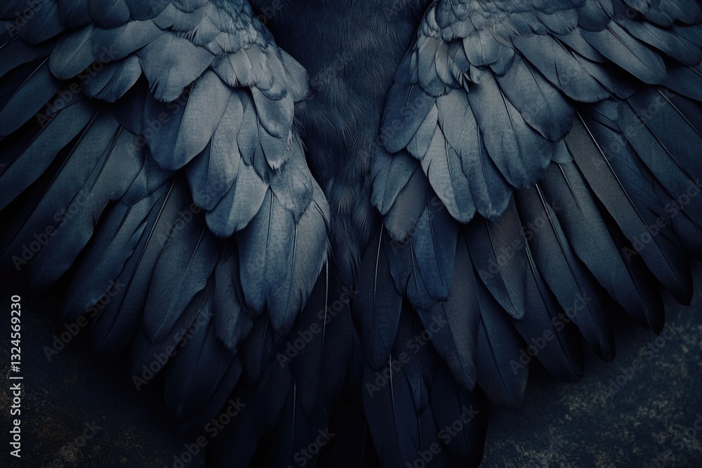 Obraz premium Close-up of blue wings