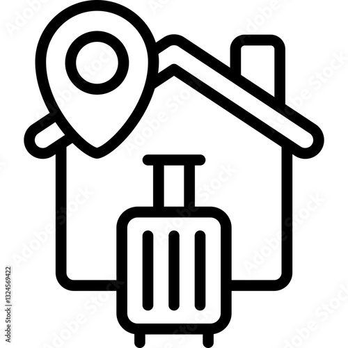 staycation at home icon
