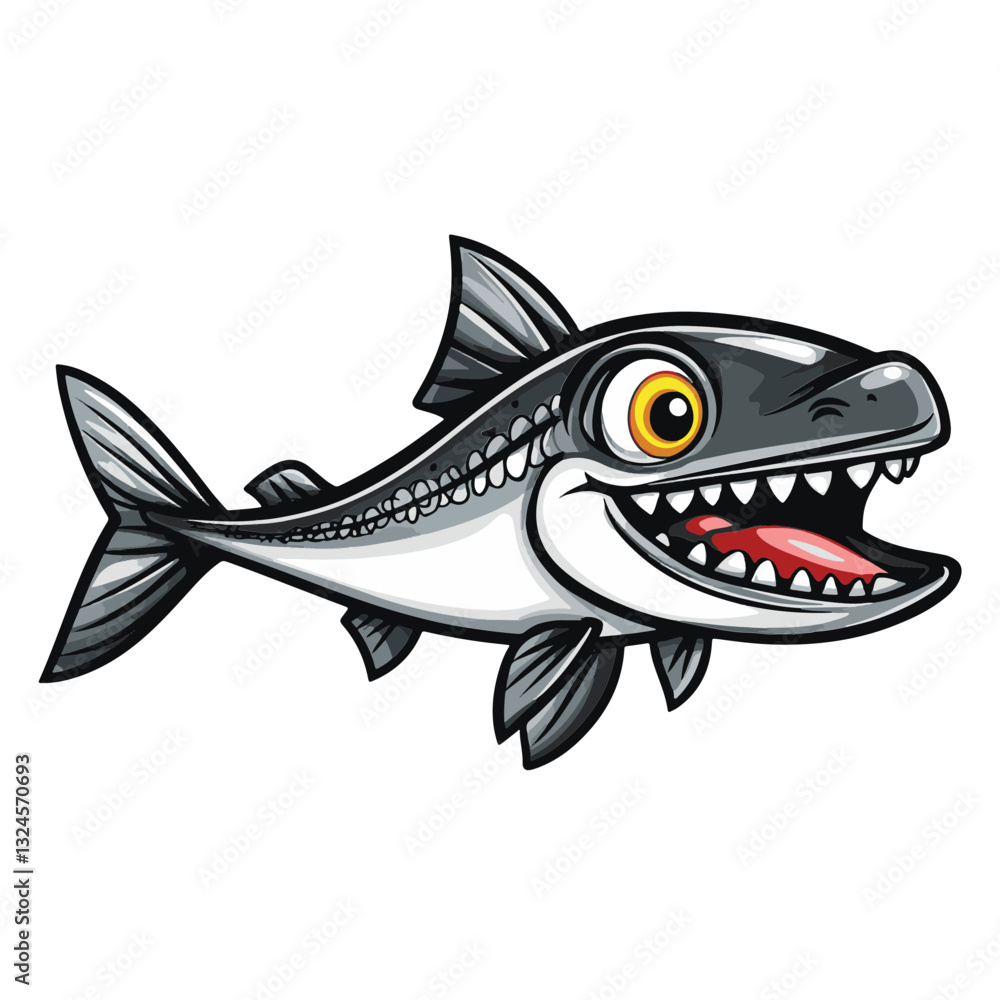 Fototapeta premium fish carton illustration 