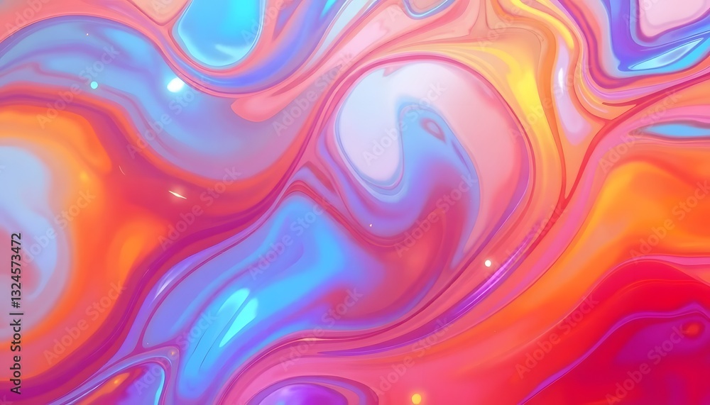Abstract Colorful Liquid Swirl Pattern Abstract Colorful Liquid Swirl Pattern