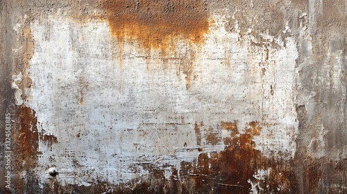Rustic Weathered Scratched Textured Metal Plate Painted Background