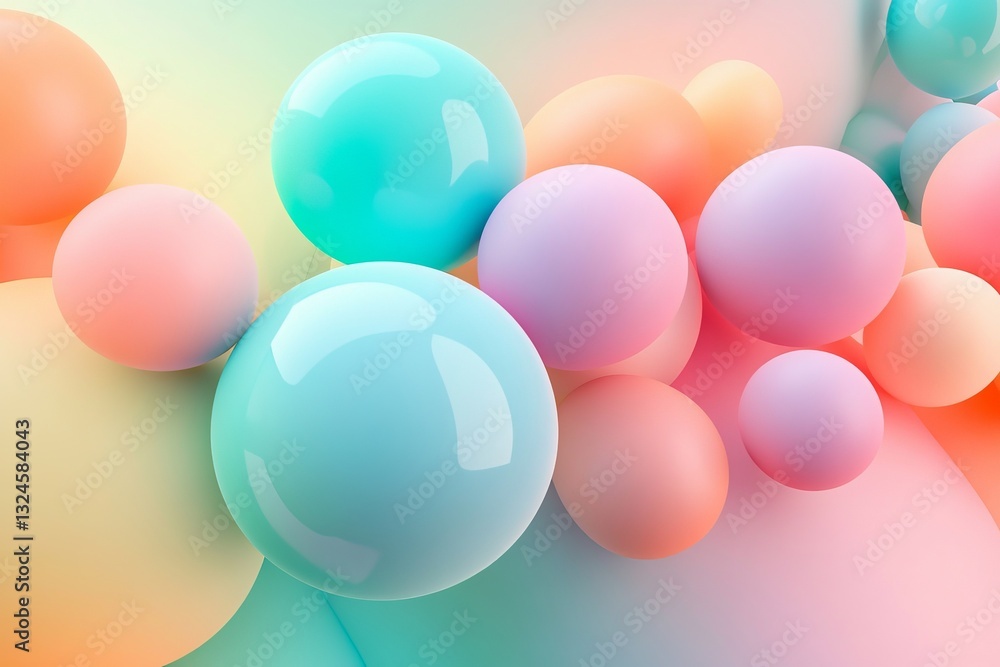 Abstract Colorful Sphere Design Background Abstract Colorful Sphere Design Background