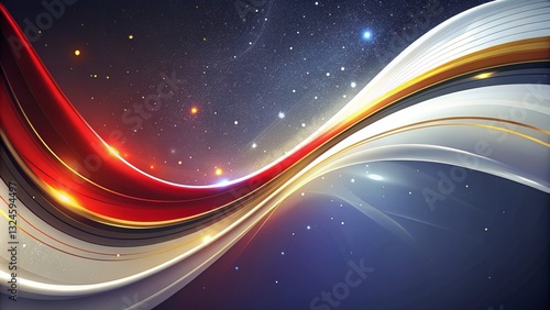 Abstract colorful neon wallpaper fantastic wave background