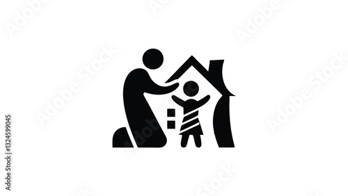 Family Home Shelter Child Care Guardian Protection Security Safety House