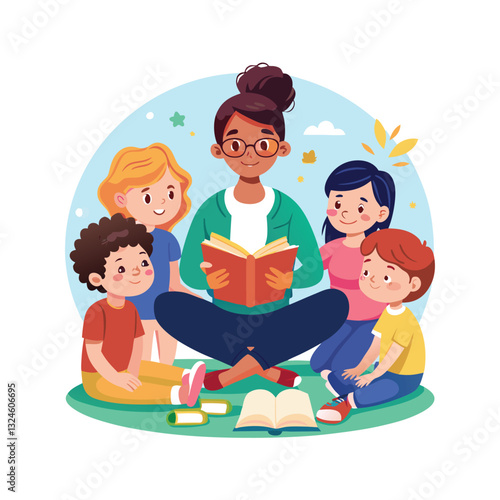 World teachers day (Día del maestro (Latam) concept vector illustration