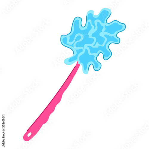 absorbent washcloth baby cartoon vector illustration