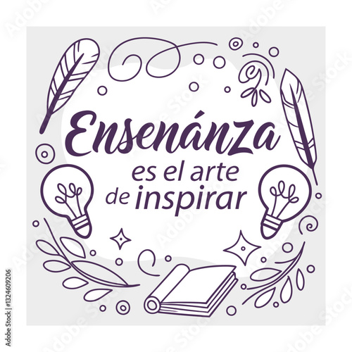 World teachers day (Día del maestro (Latam) concept vector illustration