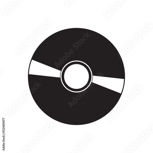 dvd cassette flat icon vector