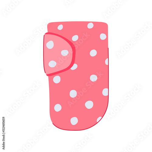 soft swaddle wrap cartoon vector illustration