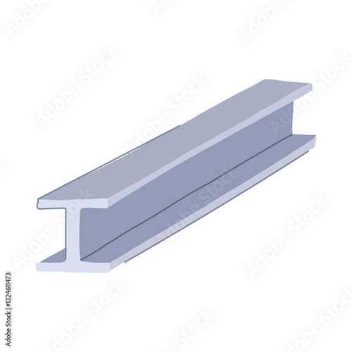 support steal beam cartoon vector illustration