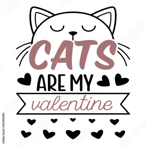Valentine's Day Cat Lover Gift Tee