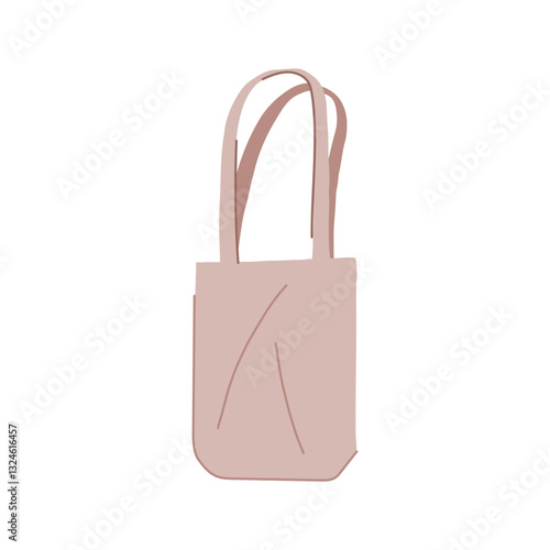 sustainable reusable grocery bag cartoon vector illustration