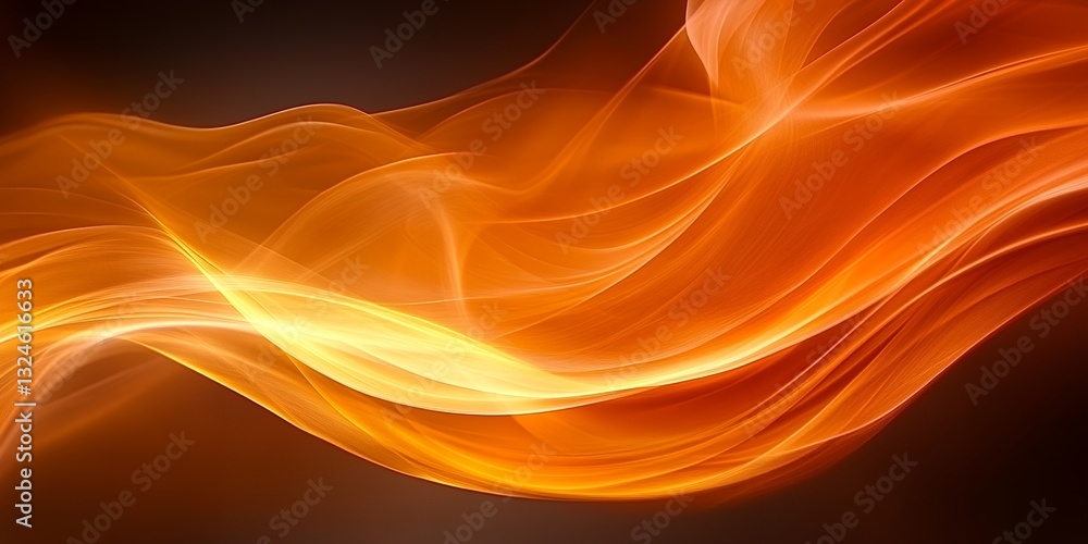 Abstract Orange and Yellow Wave Design Background Illustration for Website or Presentation Abstract Orange and Yellow Wave Design Background Illustration for Website or Presentation