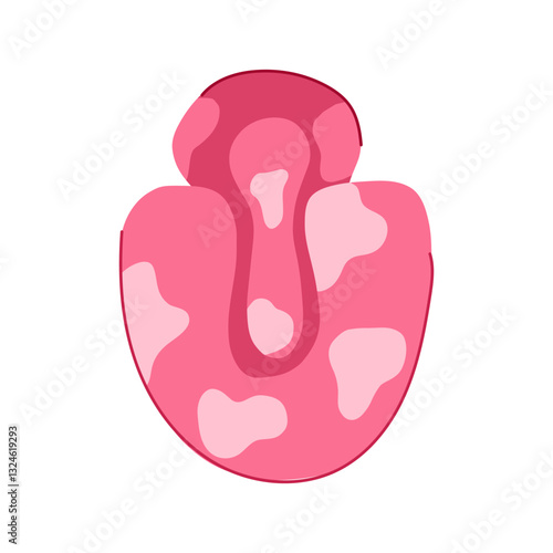position nursing pillow cartoon vector illustration